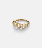 Shay Jewelry Serpentine 18kt gold (750/1000) ring with diamonds