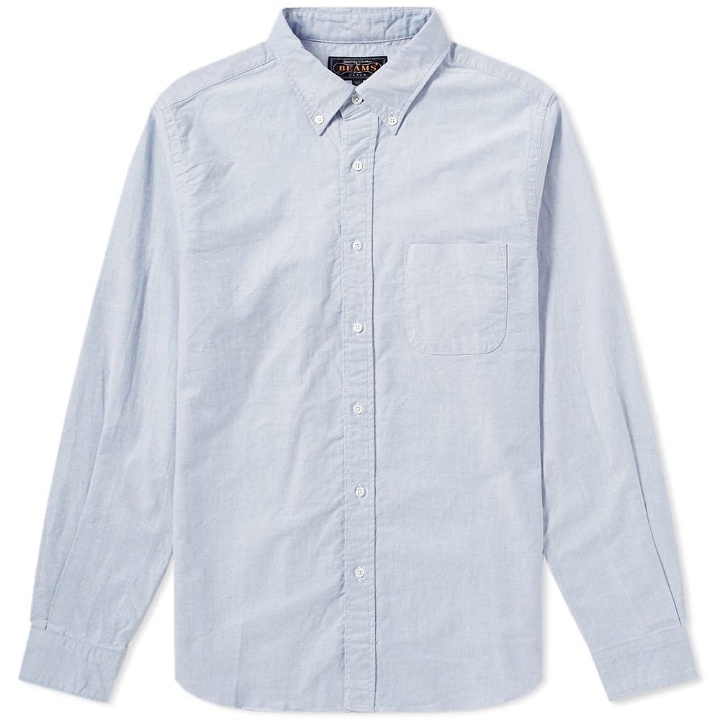Photo: Beams Plus Button Down Oxford Shirt Blue