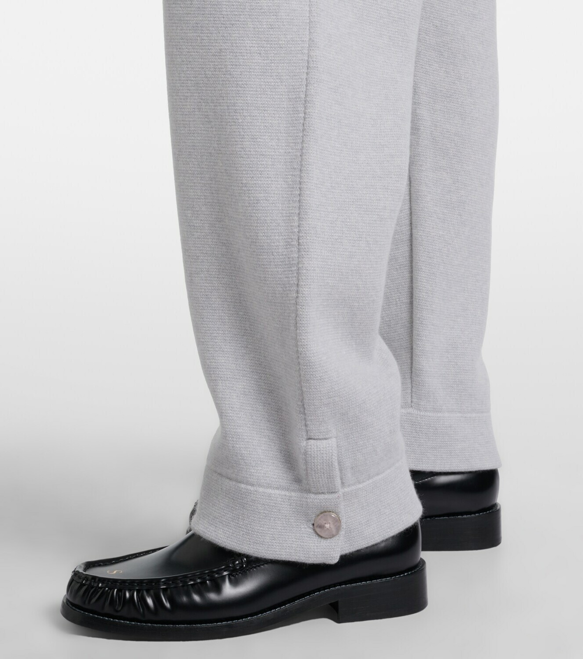 God's True Cashmere Cashmere straight pants with rose quartz