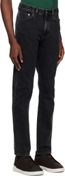 ZEGNA Black Faded Jeans