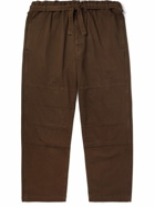 Lemaire - Judo Straight-Leg Garment-Dyed Cotton-Twill Trousers - Brown