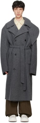 Recto Gray Kuse Oversized Coat