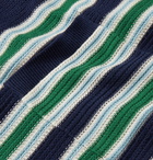 Mr P. - Striped Cotton Sweater - Blue