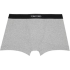 TOM FORD Two-Pack Black & Gray Cotton Boxer Briefs