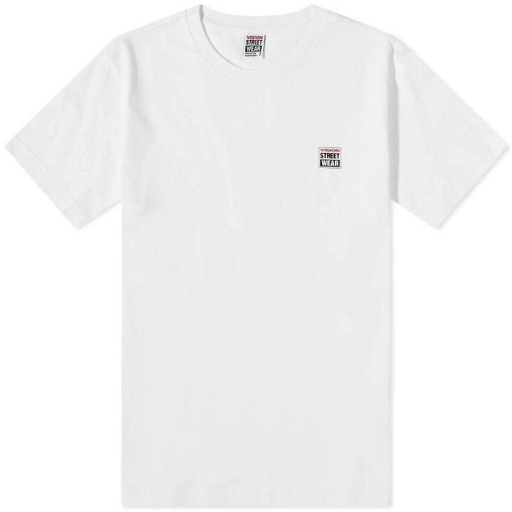 Photo: Vision Streetwear Men's Box Logo T-Shirt in White