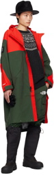 UNDERCOVER Red & Green The North Face Edition Geodesic Coat