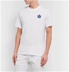 Sandro - Slim-Fit Appliquéd Cotton-Jersey T-Shirt - White