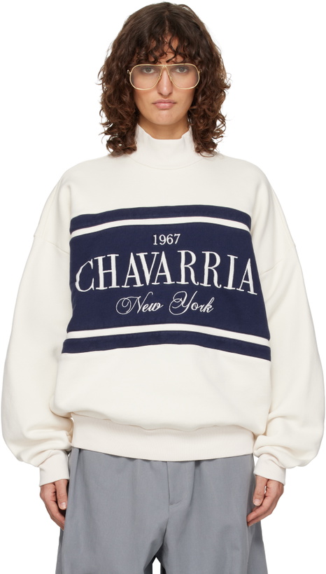 Photo: WILLY CHAVARRIA Off-White 'Chavarria' Stripe Gilroy Sweatshirt
