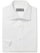 Canali - Slim-Fit Cotton-Twill Shirt - White