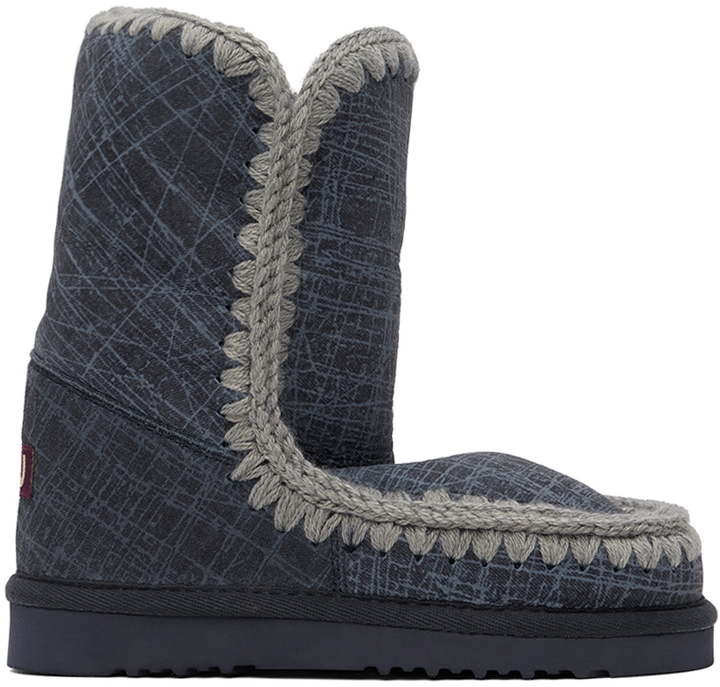 Photo: Mou Blue 24 Shearling Boots