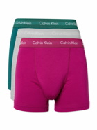 Calvin Klein Underwear - Three-Pack Stretch-Cotton Boxer Briefs - Blue