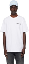 Balmain White 'Balmain Signature' T-Shirt