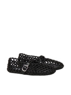 Alaia Flat Ballerinas In Interwoven Lamb Leather