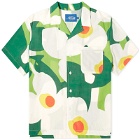 Awake NY Men's Floral Camp Collar Shirt in Green Multi