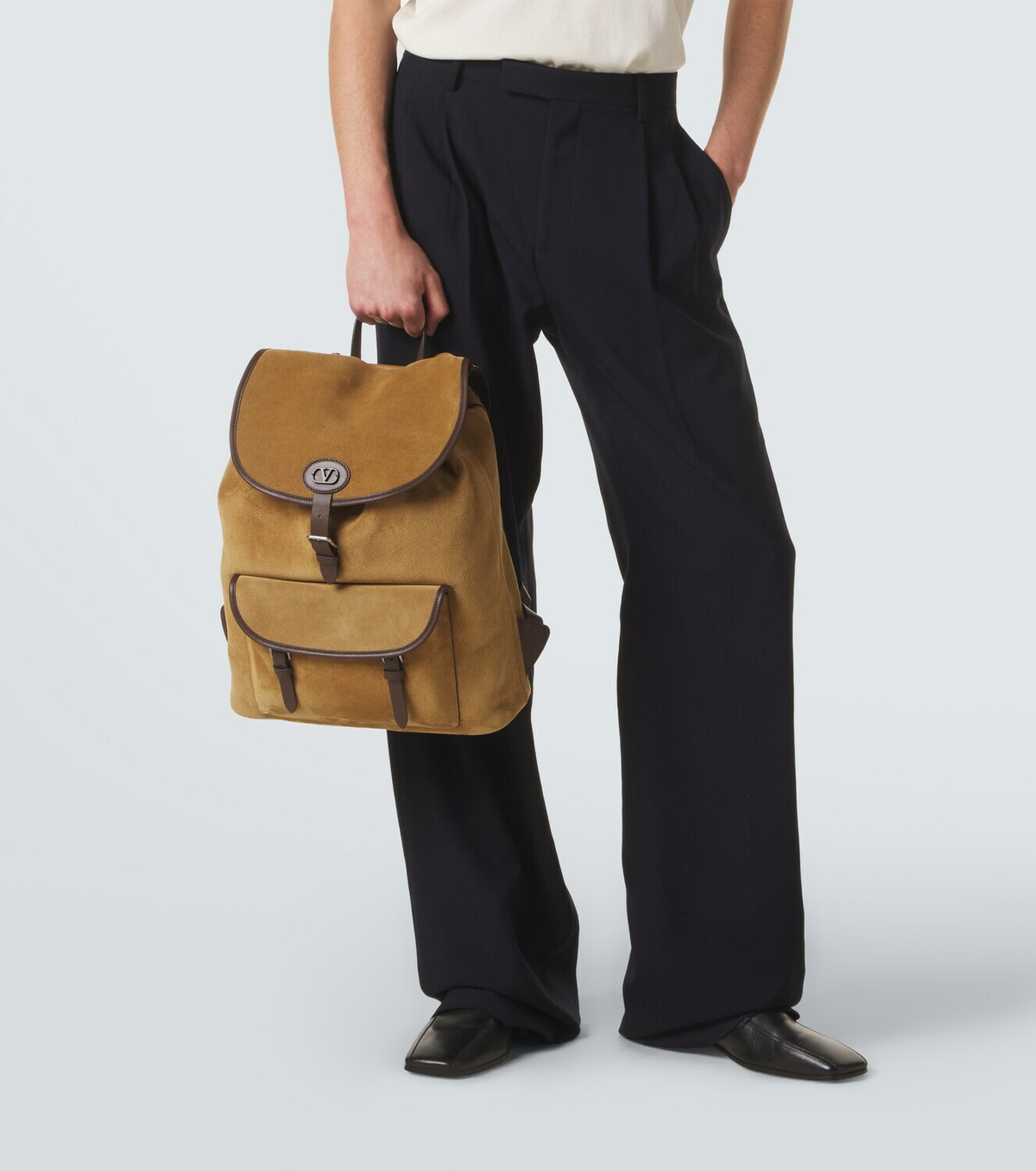 Valentino Garavani VLogo suede backpack