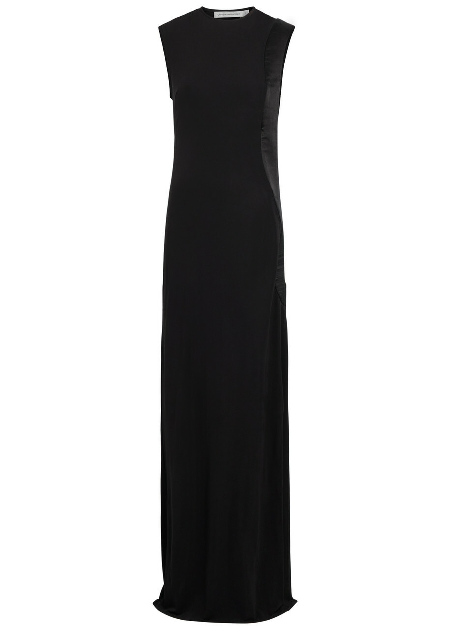 Christopher Esber Infinity Cut-out Jersey Maxi Dress Black