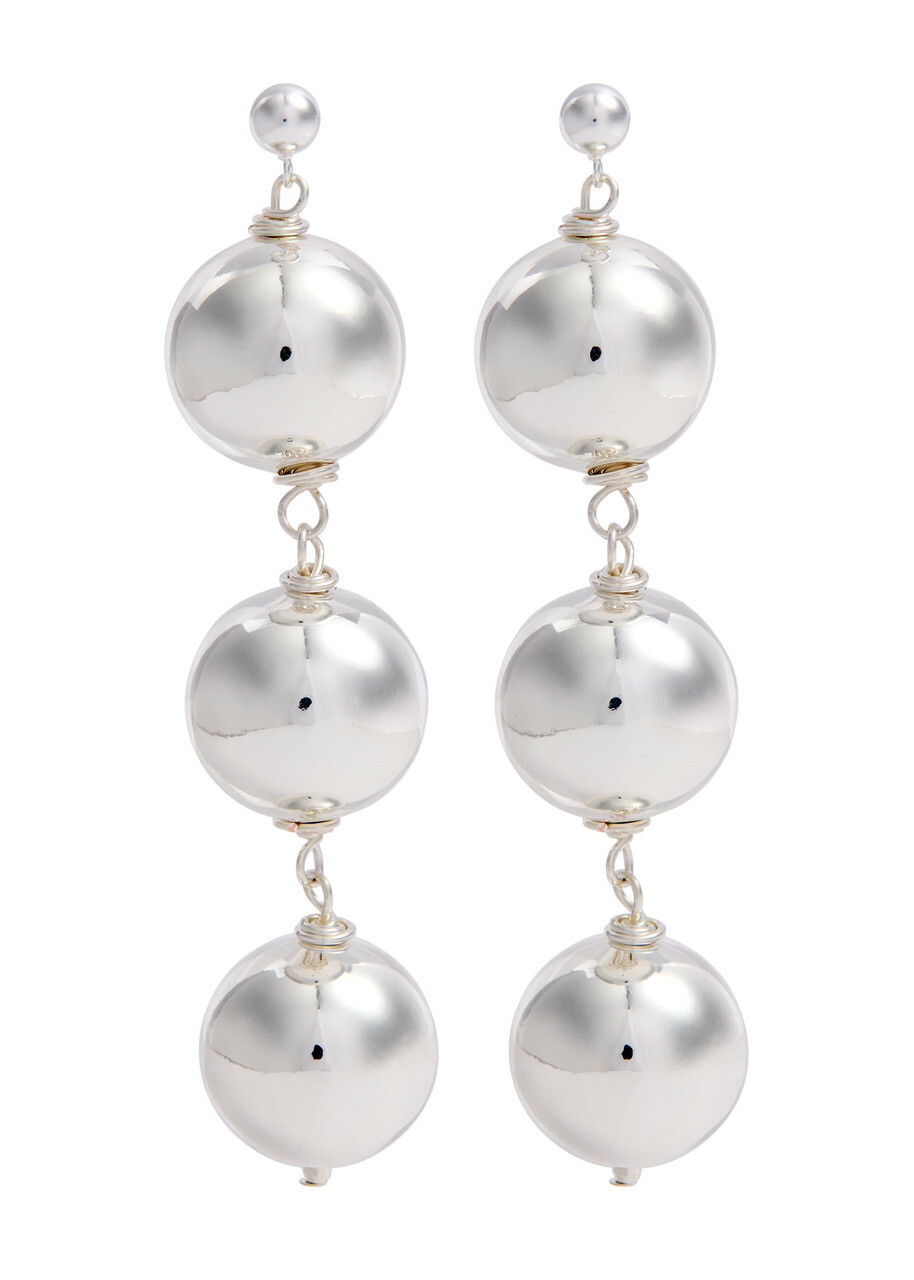 Pearl Octopuss.y Sterling Silver Sphere Drop Earrings - One Size