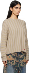 Eckhaus Latta Beige Keyboard Sweater