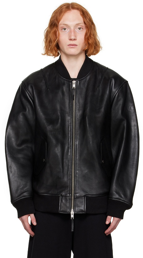 Photo: Diesel Black L-Pritts Leather Jacket