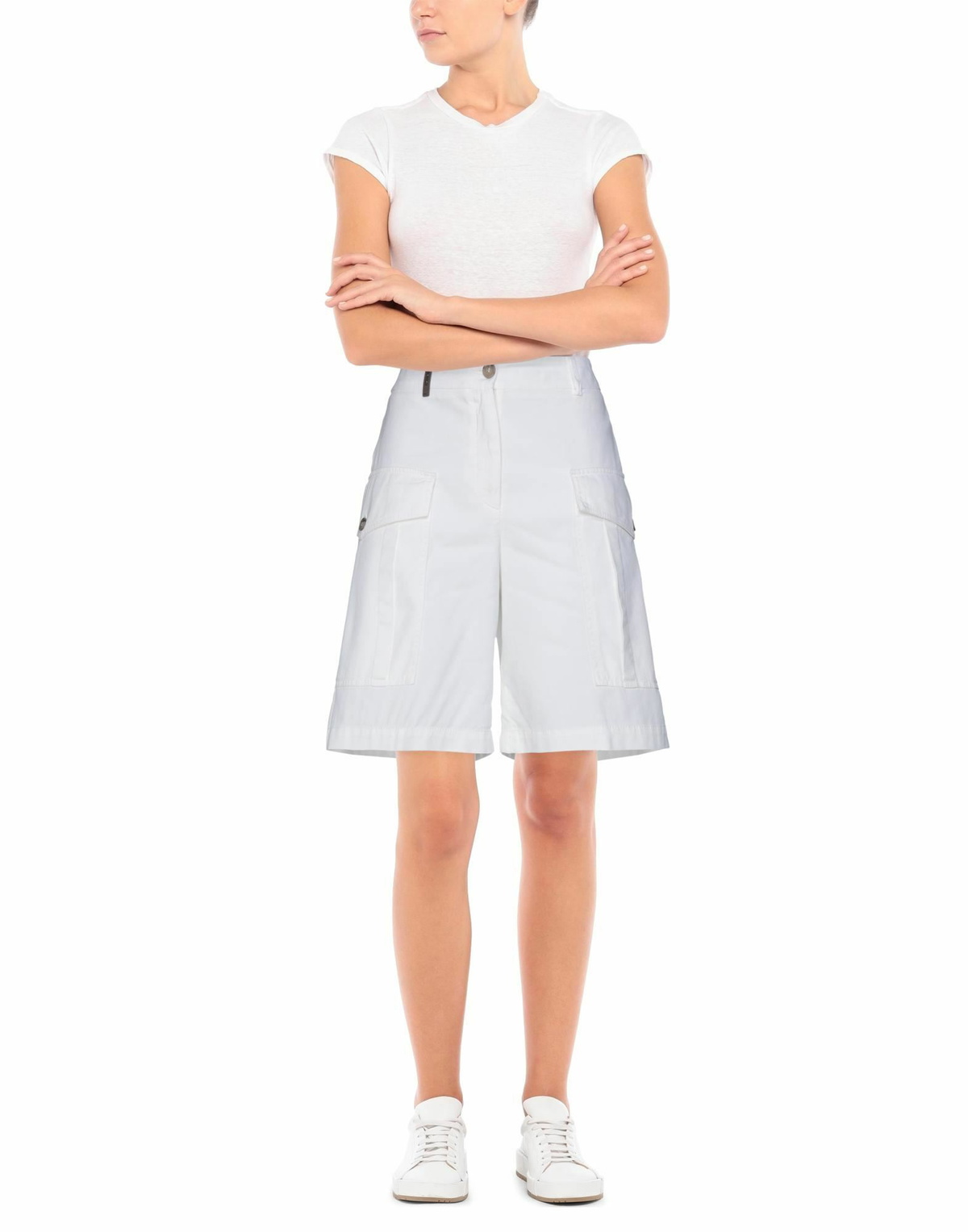 Peserico Womens Shorts & Bermuda Shorts in White