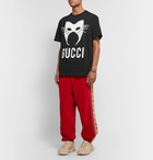 Gucci - Oversized Printed Cotton-Jersey T-Shirt - Black