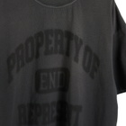 END. x Represent Property Of T-Shirt in Stained Black