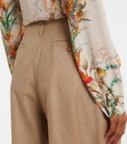Etro Wool jacquard straight pants
