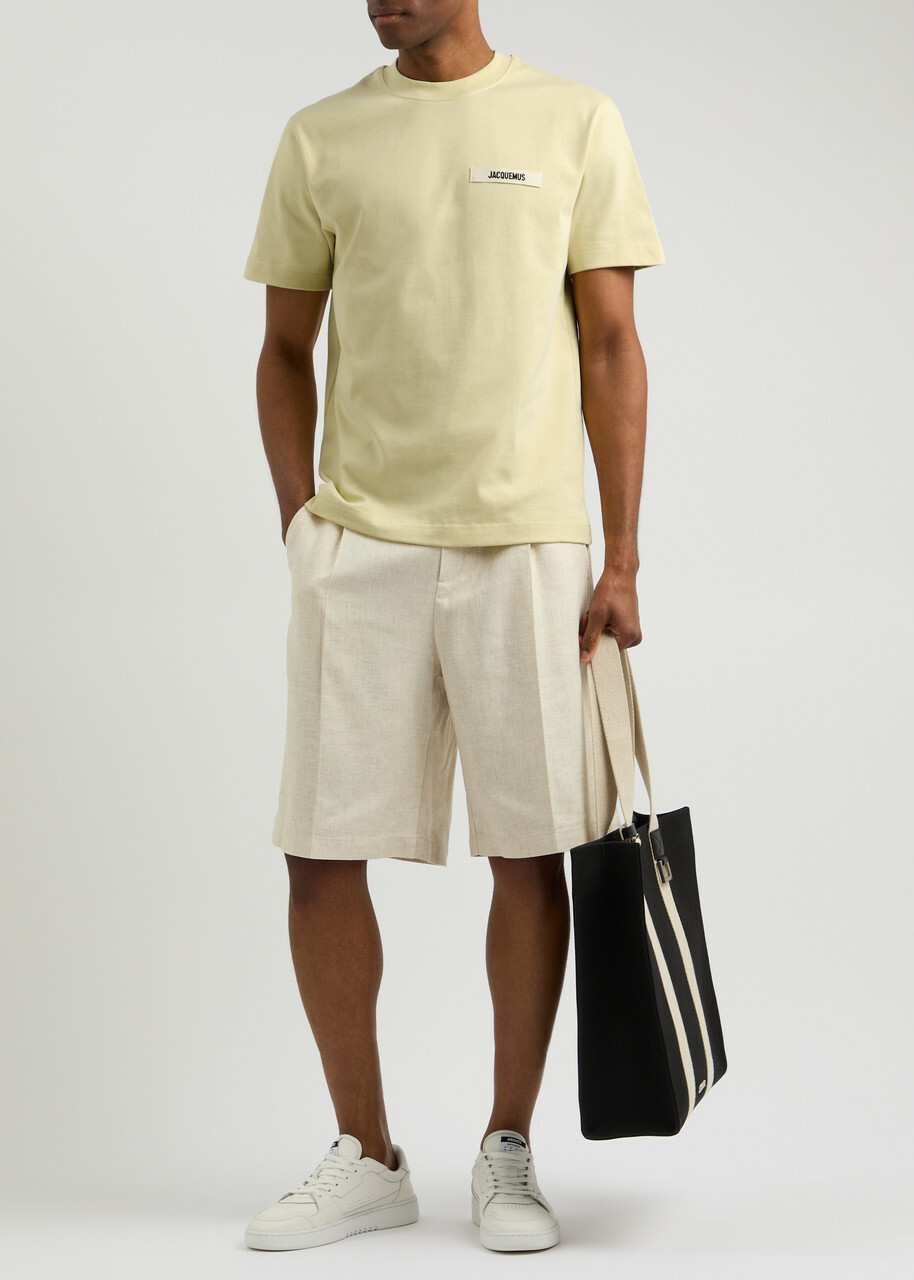 Jacquemus Le T-Shirt Gros Grain Cotton T-shirt Yellow Jacquemus