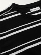 Pop Trading Company - Logo-Print Striped Cotton-Jersey T-Shirt - Unknown
