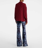 Etro Jacquard silk crêpe de chine blouse
