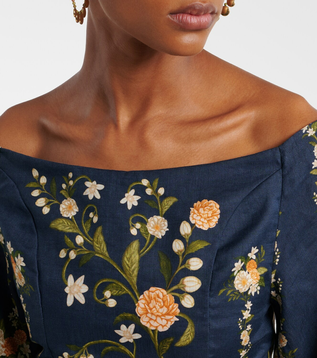 Agua by Agua Bendita Senlis off-shoulder cotton maxi dress