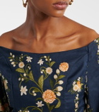 Agua by Agua Bendita Senlis off-shoulder cotton maxi dress