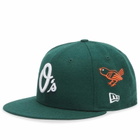 New Era Baltimore Orioles 59Fifty Cap in Dark Green