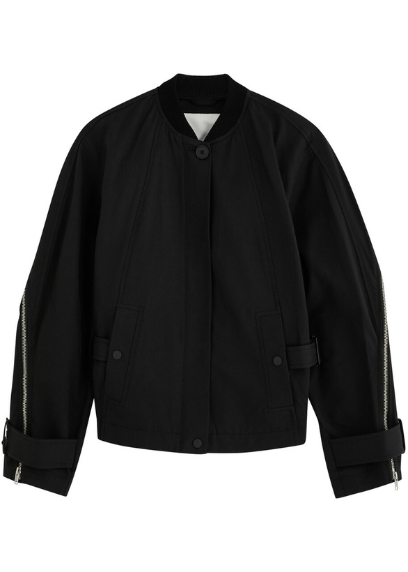 Photo: 3.1 Phillip Lim Panelled Cotton-blend Jacket Black