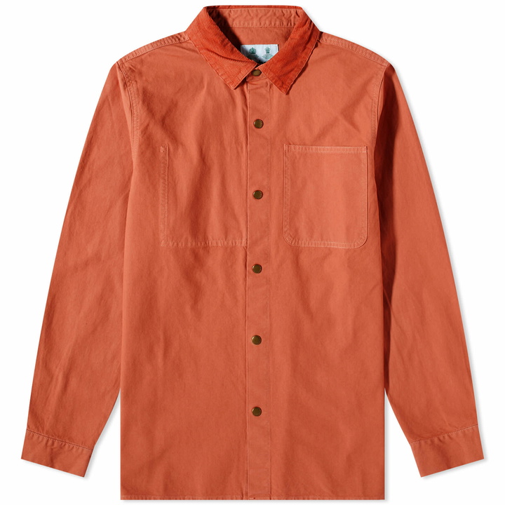 Photo: Barbour Men's Lorenzo Overshirt in Rust