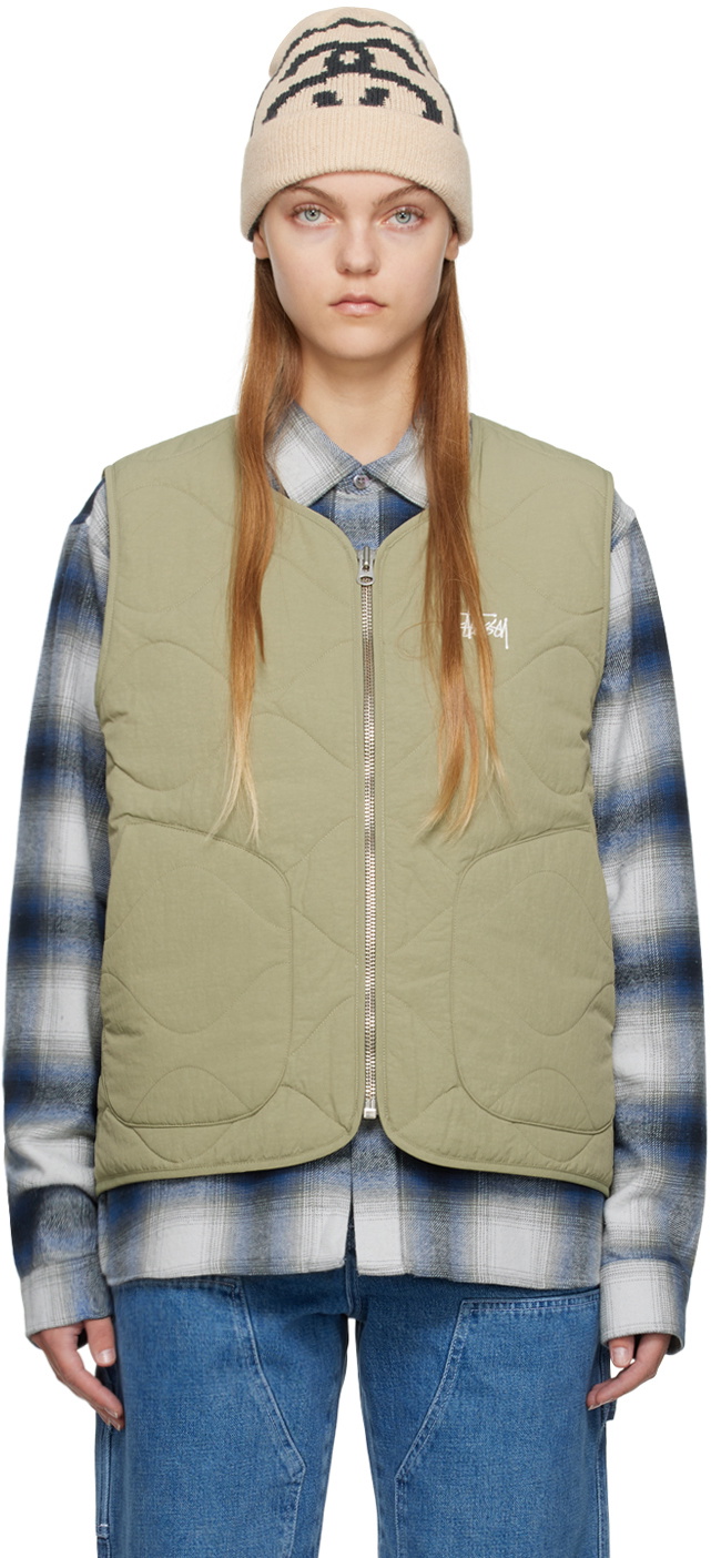Stüssy Green Liner Vest