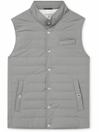 Brunello Cucinelli - Quilted Nylon Down Gilet - Gray