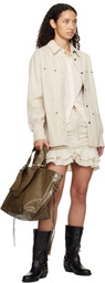 Isabel Marant Etoile Beige Okely Denim Jacket