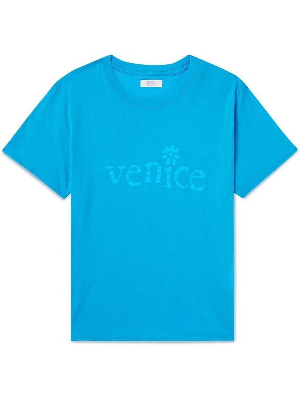 Photo: ERL - Venice Printed Cotton-Jersey T-Shirt - Blue