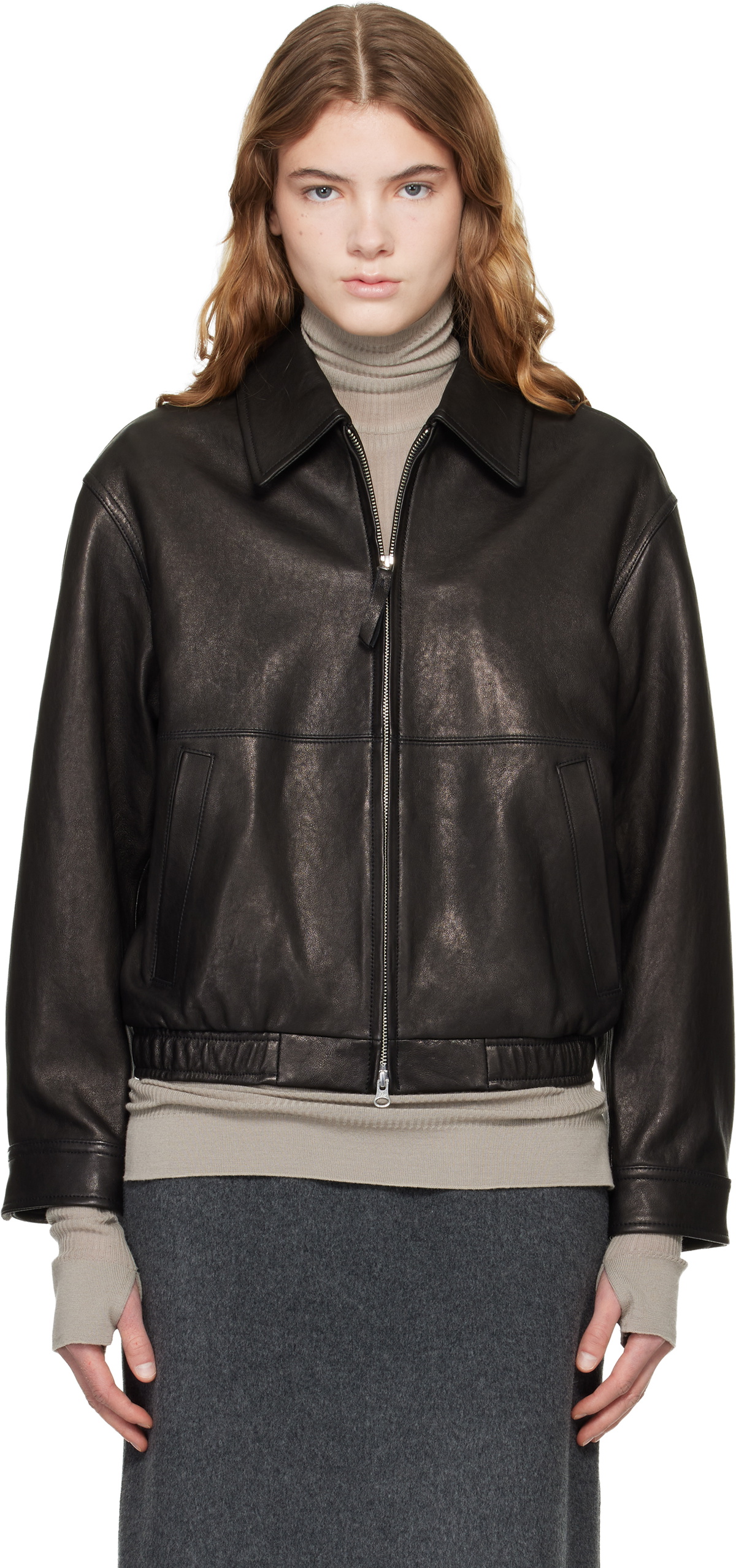 【新品未使用】DUNST OVERSIZED LEATHER レザージャケット Dunst Brown Oversized Vintage Leather Jacket Dunst