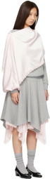 Sandy Liang Gray & Pink Tulsa Midi Dress