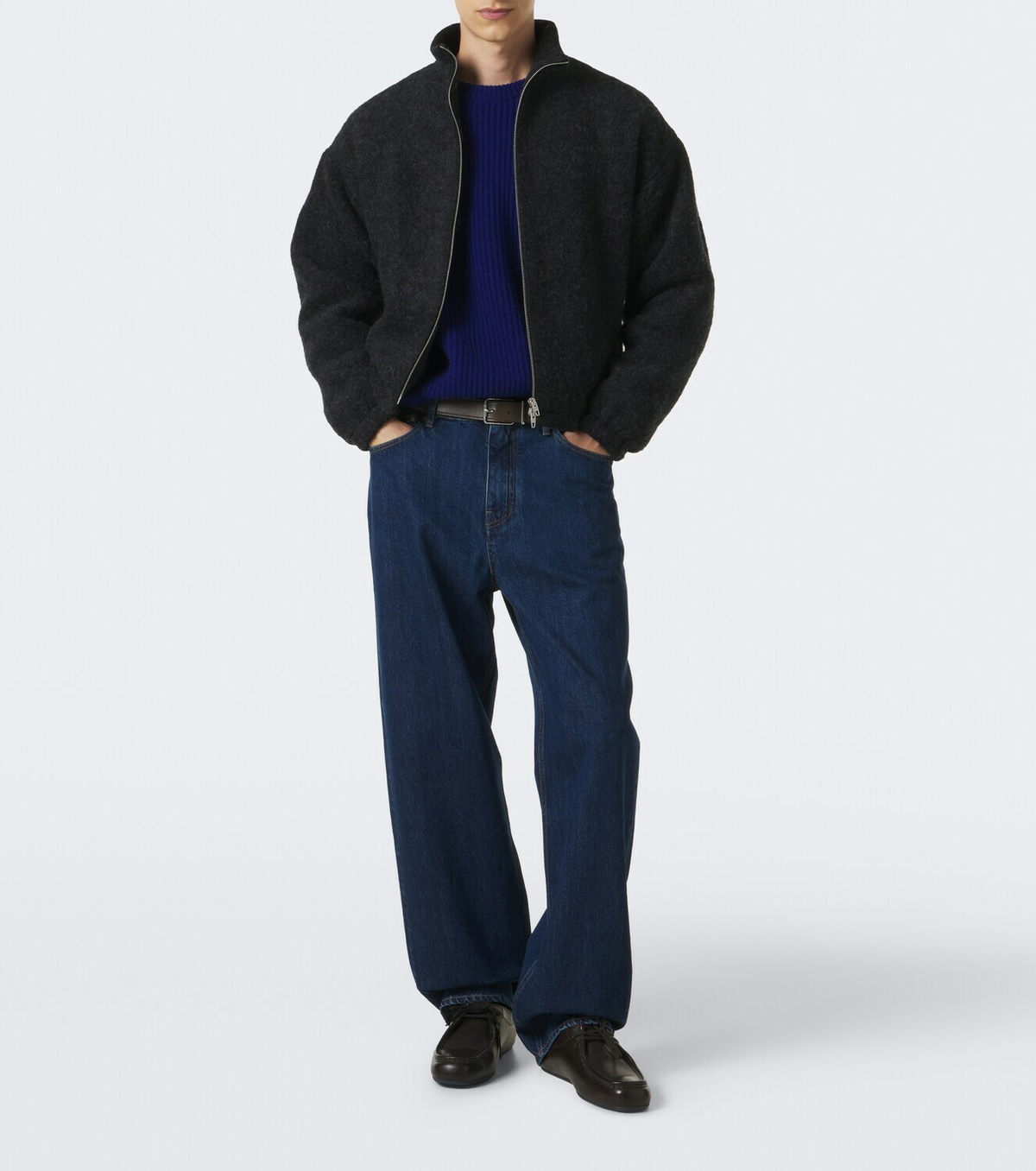 Jil Sander Wool-blend fleece sweatshirt