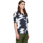 Missoni Navy and White Graphics Shirt