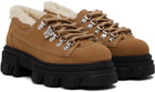 GANNI Tan Cleated Derbys