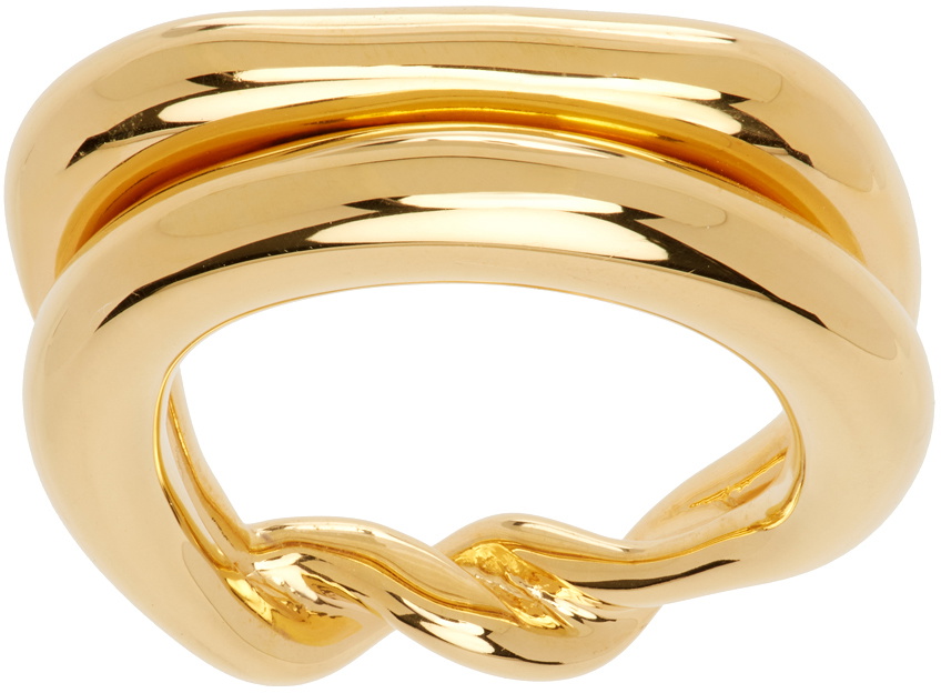 JACQUEMUS Gold Les Sculptures 'La bague Nodi' Ring