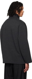 LEMAIRE Gray Mock Neck Sweatshirt