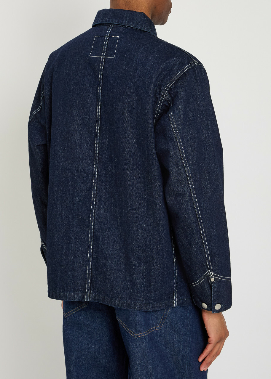 Vowels Patch Pocket Denim Jacket Indigo