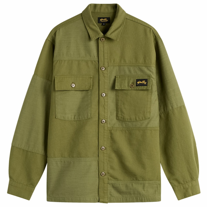 Photo: Stan Ray Men's CPO Shirt in Olive Poplin/Sateen