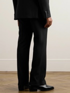 SECOND / LAYER - Straight-Leg Wool Trousers - Black
