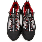 Burberry Black and Red Arthur Story Sneakers